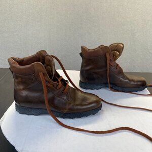 Tod's Mens Ankle boots size 39,Brown Leather,Lace Up,Made in Italy,Comfort‎
